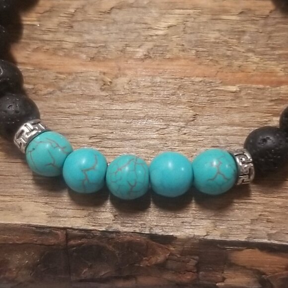 Turquoise Natural Stone Bracelet - Picture 4 of 4